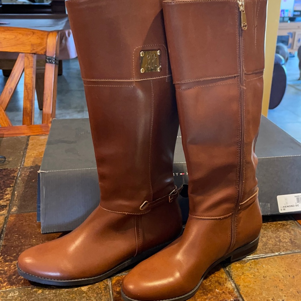 COPY - Tommy Hillfiger Xenon-SC leather riding boots